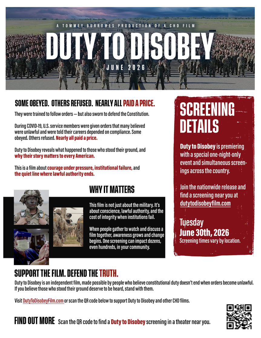 Duty to Disobey Flyer